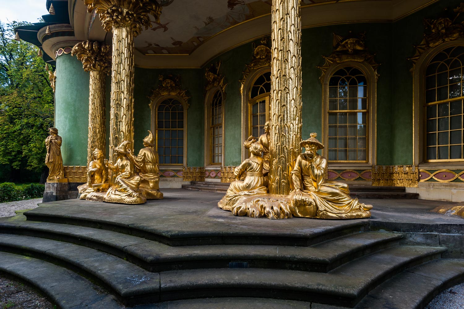 The Chinese Pavilion Of Sanssouci Park In Potsdam